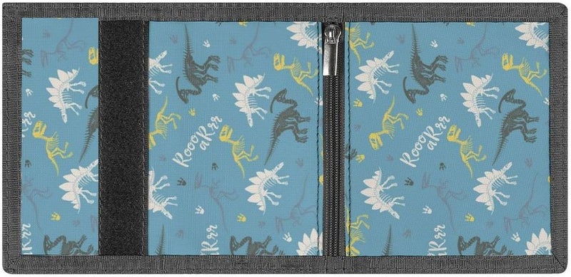 Maplerich Kids Wallet for Boys Girls- Kids Trifold Wallet Ages 4-18, Dinosaur Wallets for Teen Boys, Cute Wallet with Coin Pocket and Card Holders, Children Birthday Gift (Dinosaur) - Image 2